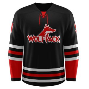 Custom logo lace neck collar style team game practice training ice hockey jersey