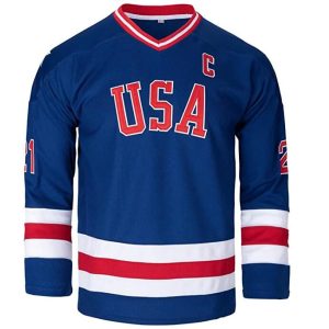 USA customized team uniform sublimation printing embroidery ice hockey jersey