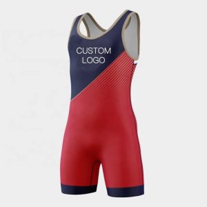 womens contrast customized logo printing wrestling singlet sports wear