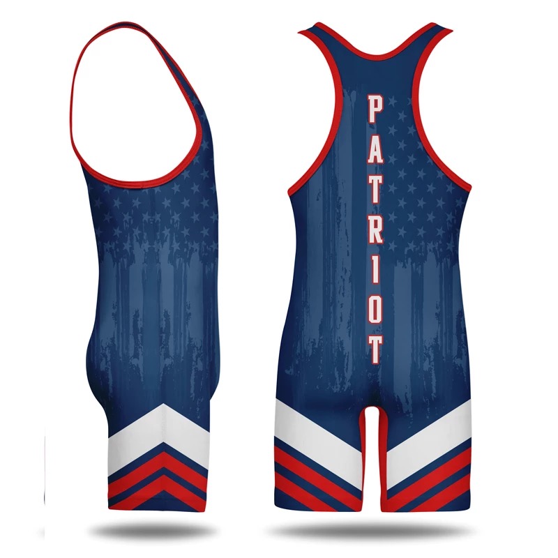 Full Printing Wrestling Club Teamwear Breathable Wrestling Team Training Singlets - 图片 4