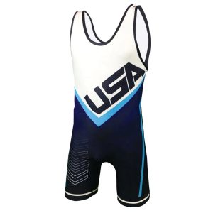 New arrival Professional USA wrestling sports fans and athletes wrestling apparel singlet