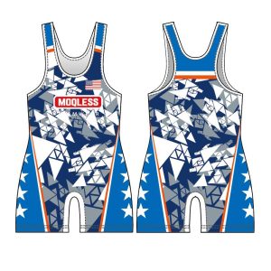 Sublimated wrestling sports moqless brand DIY custom wrestling singlet uniform