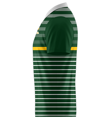 polyster quick dry fashion striped patchwork sublimation sports golf men's polo T-shirt - 图片 2