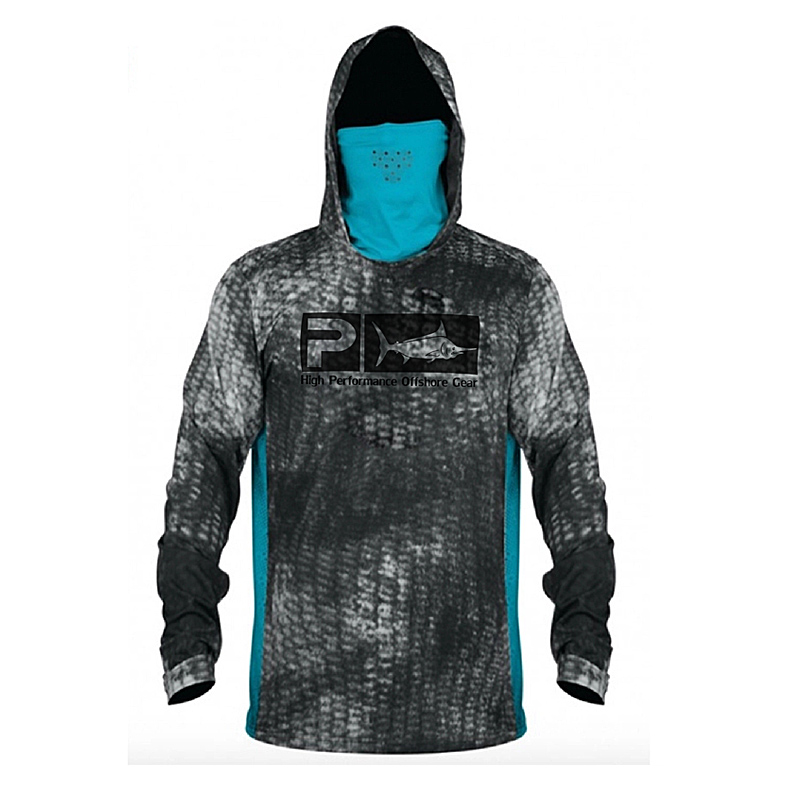 Professional outdoor fishing jersey with mask fishing shirts long sleeve hooded - 图片 4