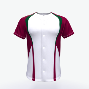 High Quality custom Full button sublimation made quick dry breathable baseball jersey