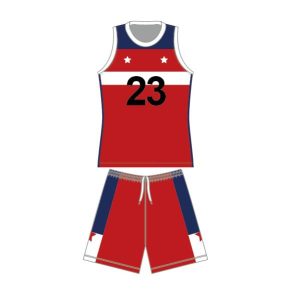 Sublimation printing basketball team uniform set unisex custom basketball jersey
