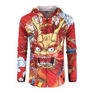 Custom fishing jersey apparel Anti-UV long sleeves with pockets breathable jacket