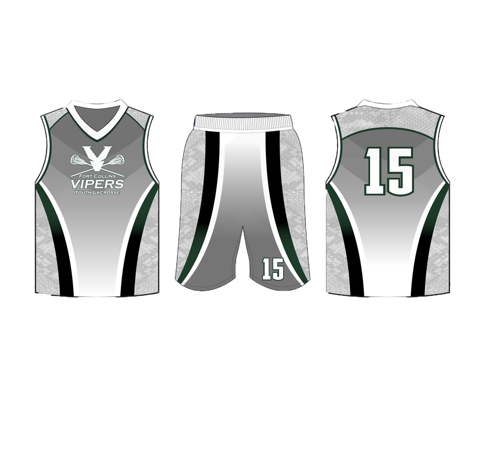 Custom Made New Design Sublimation lacrosse Kit Set sleeveless Shirt and shorts - 图片 2