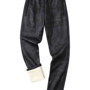 Men's Fleece Joggers Sherpa Lined Athletic Sweatpants Winter Warm Track Pants