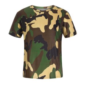 Men's Sports Camo Short Sleeve Print T-Shirt