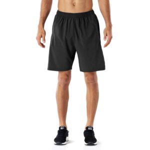 Men's Casual Sports Quick Dry Workout Running or Gym Training Short with Zipper Pockets
