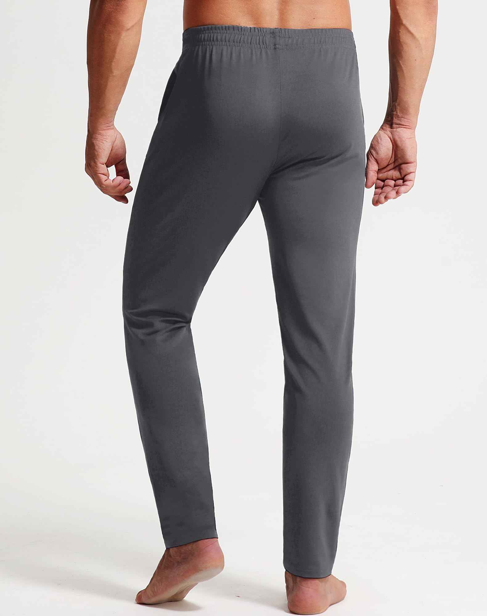 Men's Sweatpants with Zipper Pockets Tapered Track Athletic Pants for Men Running Exercise Workout - 图片 3