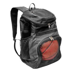 Basketball Backpack with Ball Compartment Sports Equipment Bag for Soccer Ball Volleyball Gym Outdoor Travel