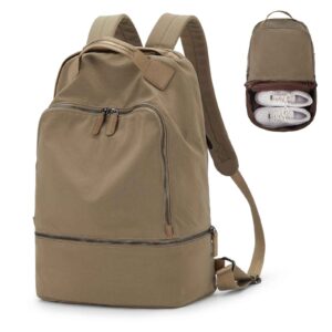 Leisure Sports Backpack with Shoe Compartment Holder Gym Backpacks for Women Men Travel Essentials Laptop Backpack