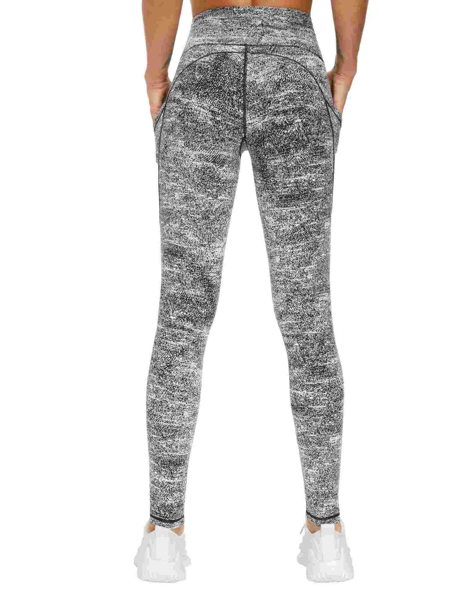 Women's Butt Lift High Waisted Tummy Control Slimming Jacquard Yoga Pants Workout Running Leggings - 图片 6