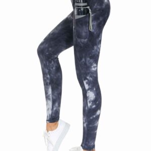 Full Length Yoga Leggings for Women Tie Dye High Waisted Workout Compression Pants