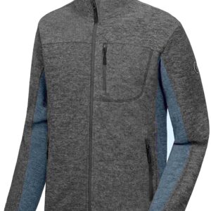 Polor Fleece Full-Zip Jacket Long Sleeve Outwear for Men Warm and Stylish Winter Jacket