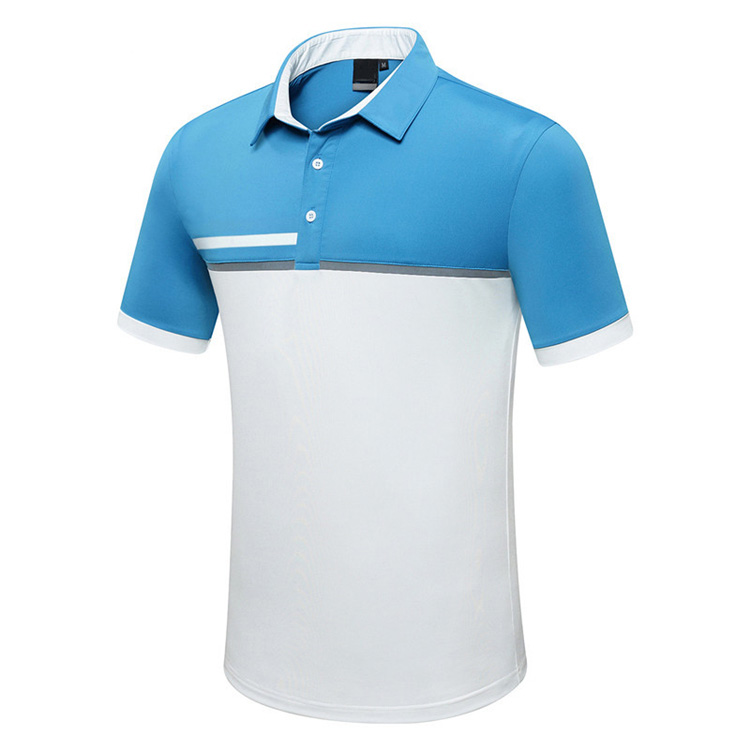 OEM New Style polo shirt High Quality brethable slim fit golf polo shirts for men - 图片 3