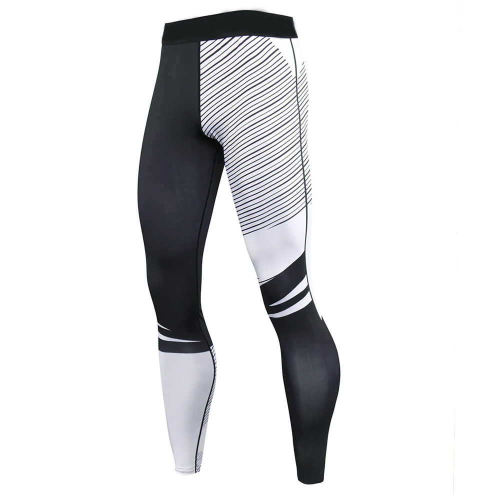 Custom Printing fitness Leggings Latest designs Men's MMA Compression Pants - 图片 6