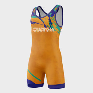 Gym Sports Wrestling Unisex Custom Design Sublimated Wrestling Singlets