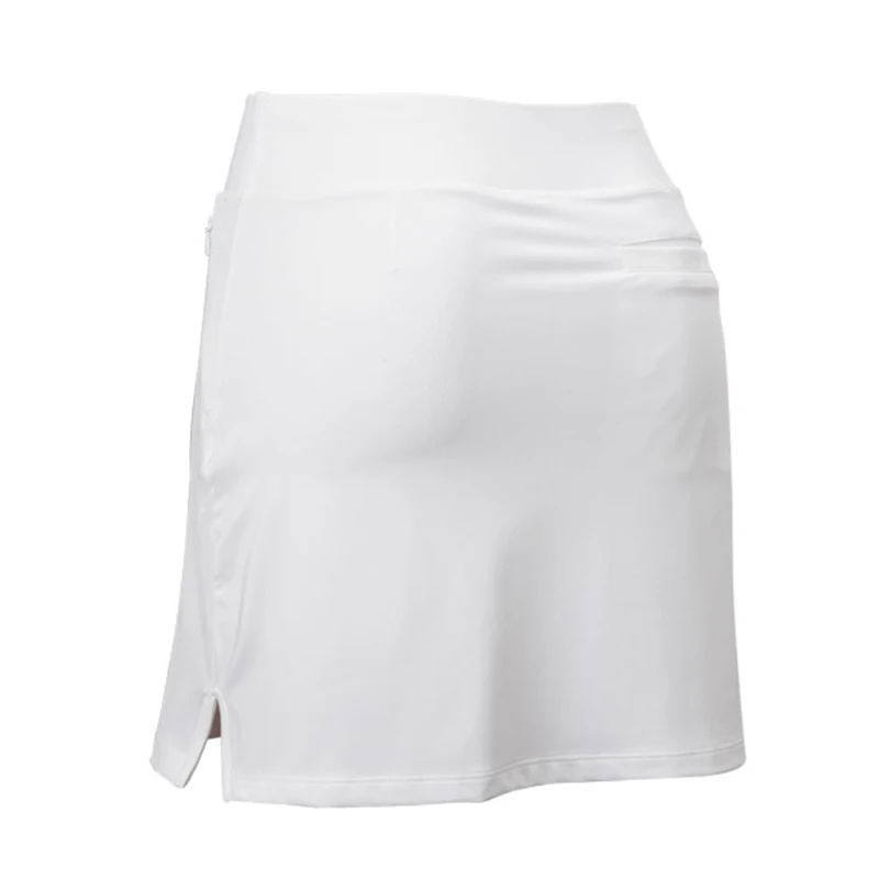 Custom trendy design polyester lightweight quick dry women's solid golf skort tennis skirt - 图片 4