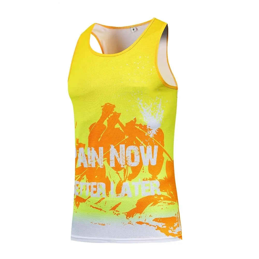 Sportswear Running Vests Quick Dry Customized Design Running Singlet