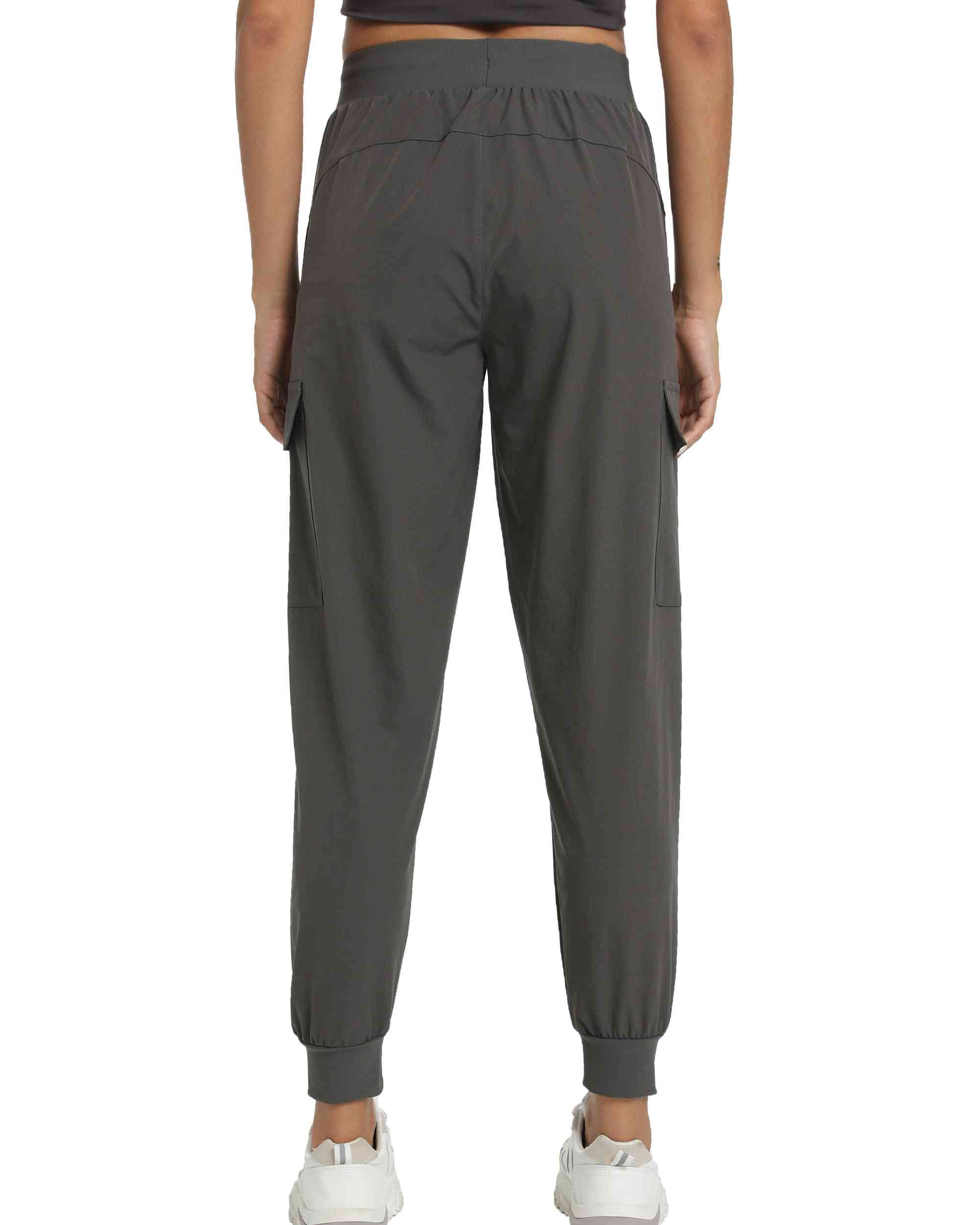 Women's Joggers Pants High Waisted Leggings with Side Pockets and Utility Pockets Tapered Lounge Sweatpants for Workout Yoga Running - 图片 4