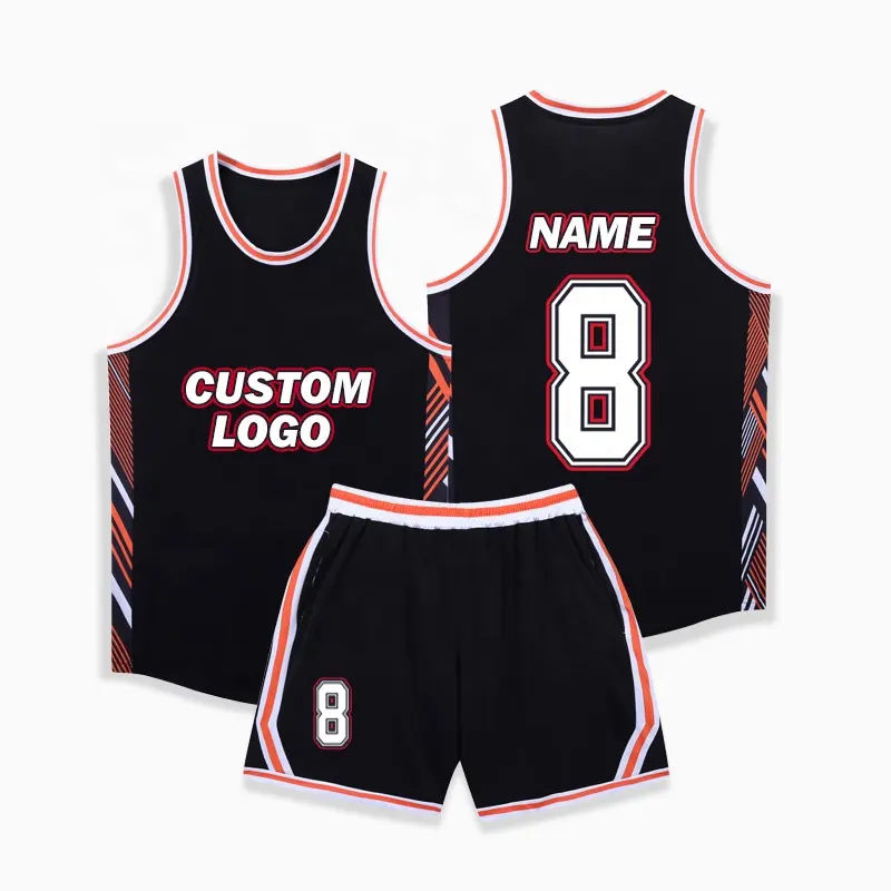 Latest Design Customized Basketball Shirts and shorts Classic basketball Jersey Sets - 图片 4