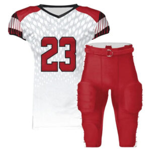 Custom sublimation Printed Durable Fabric American football Jresey and Pants
