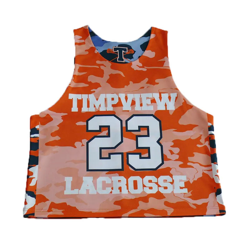 Mens women custom sublimate reversible lacrosse uniform jersey with penny shorts - 图片 3