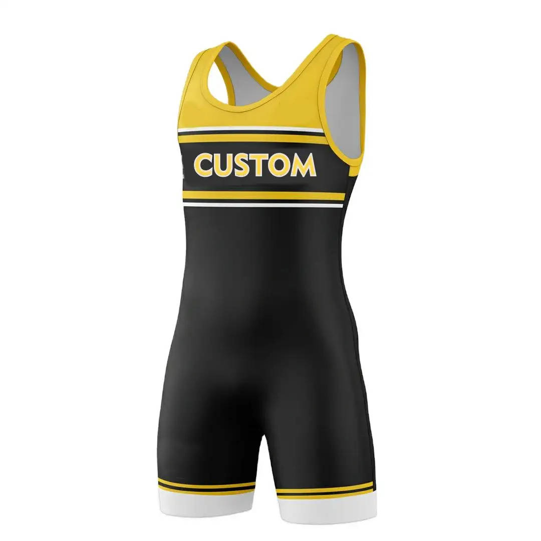 Custom High Quality Sublimation Wrestling Uniform Men Women Youth Wrestling Singlets - 图片 4