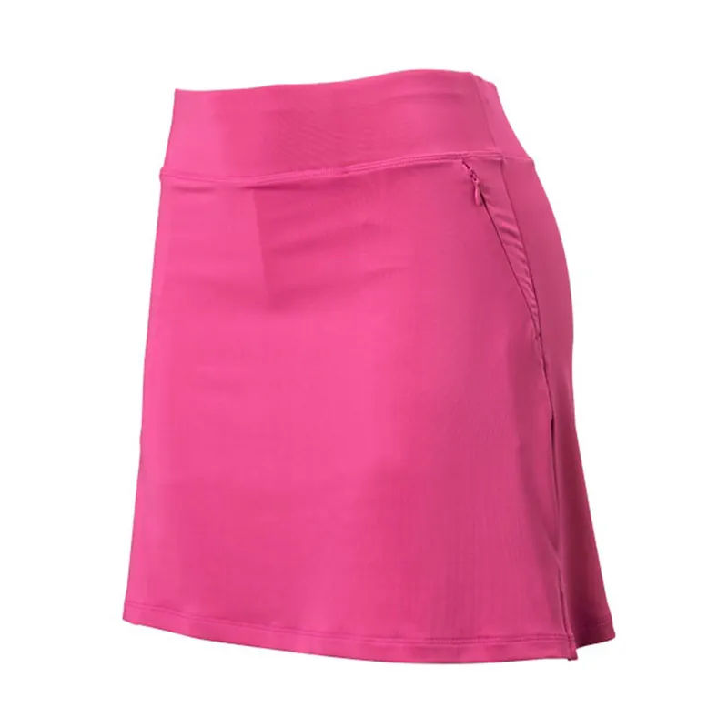 Custom trendy design polyester lightweight quick dry women's solid golf skort tennis skirt - 图片 5