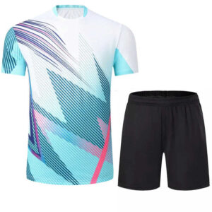 High quality OEM badminton jersey men sublimation tennis jersey and shorts