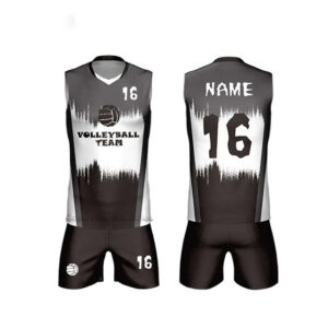 Customized short sleeve sublimation volleyball jersey printing unisex uniform set