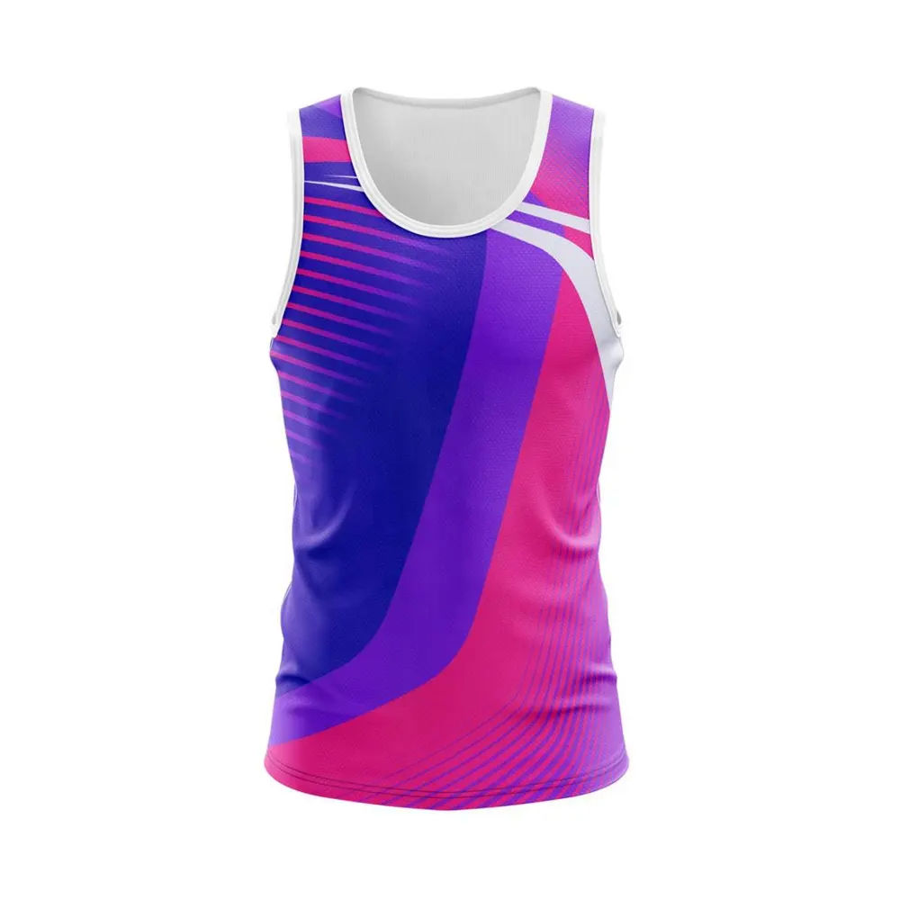 Men's Running Singlet Custom Design Sublimated Tank Top Singlet