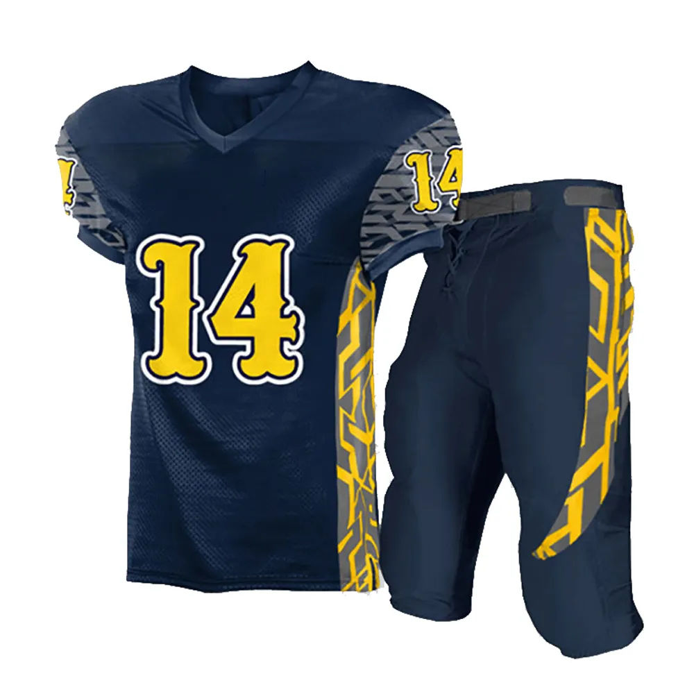 American Football Uniform Sublimation Made American Football Jersey In Custom Logo - 图片 2