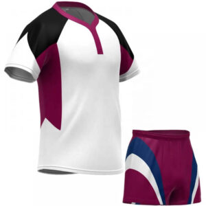 New Stitched Mens Sublimated Rugby Uniform Printed Design Jersey With Shorts