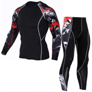 High quality custom printed mens long sleeve spandex lycra shark surf mma rash guard