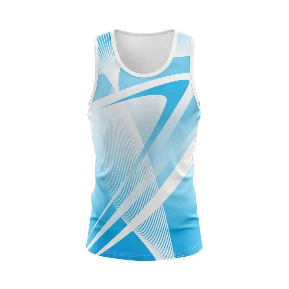 Men's Running Singlet Custom Design Sublimated Tank Top Singlet - 图片 2