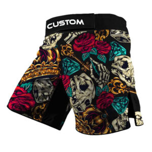 Custom For Men With Slits Sublimation Printed No Gi Bjj Fight Mma Grappling Shorts