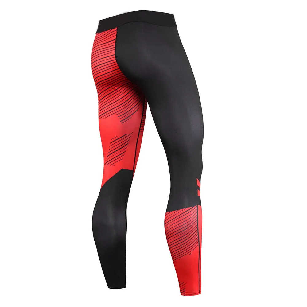 Custom Printing fitness Leggings Latest designs Men's MMA Compression Pants - 图片 2