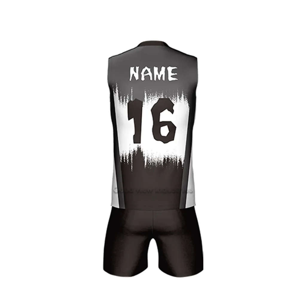 Customized short sleeve sublimation volleyball jersey printing unisex uniform set - 图片 3