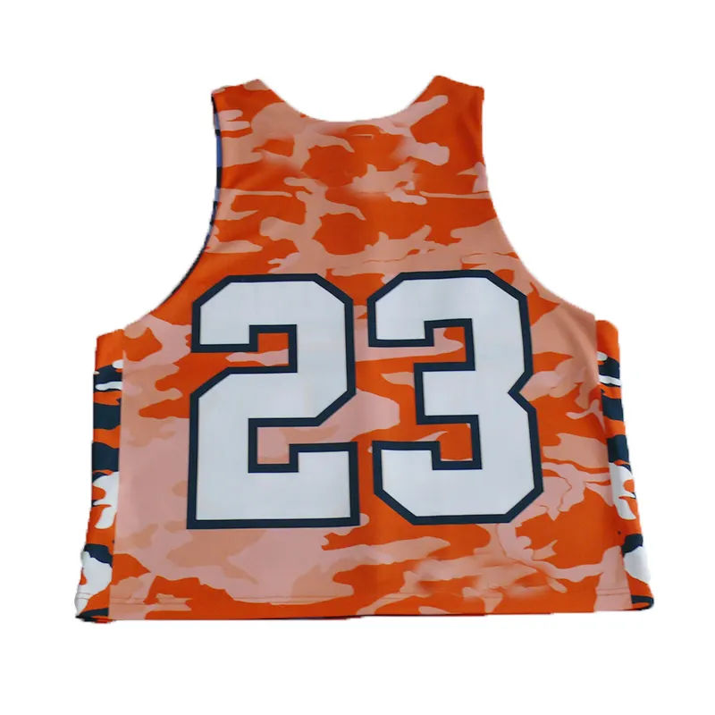 Mens women custom sublimate reversible lacrosse uniform jersey with penny shorts - 图片 4