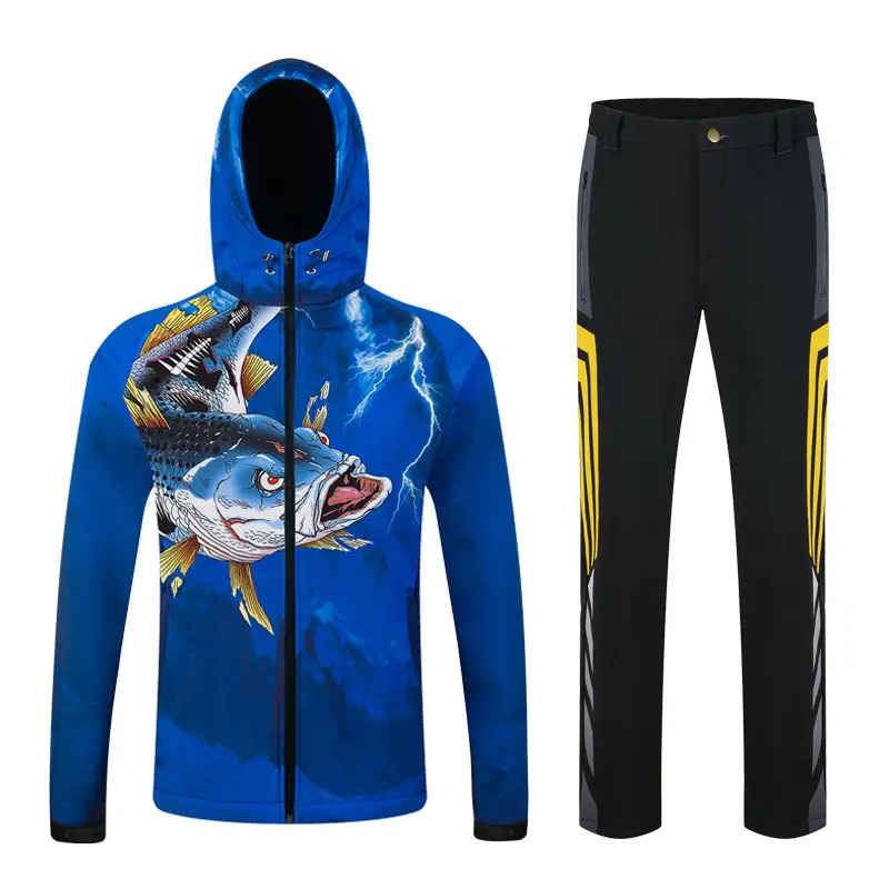 Long Sleeve Fishing wear Windproof Breathable Waterproof outdoor jacket with pockets - 图片 3