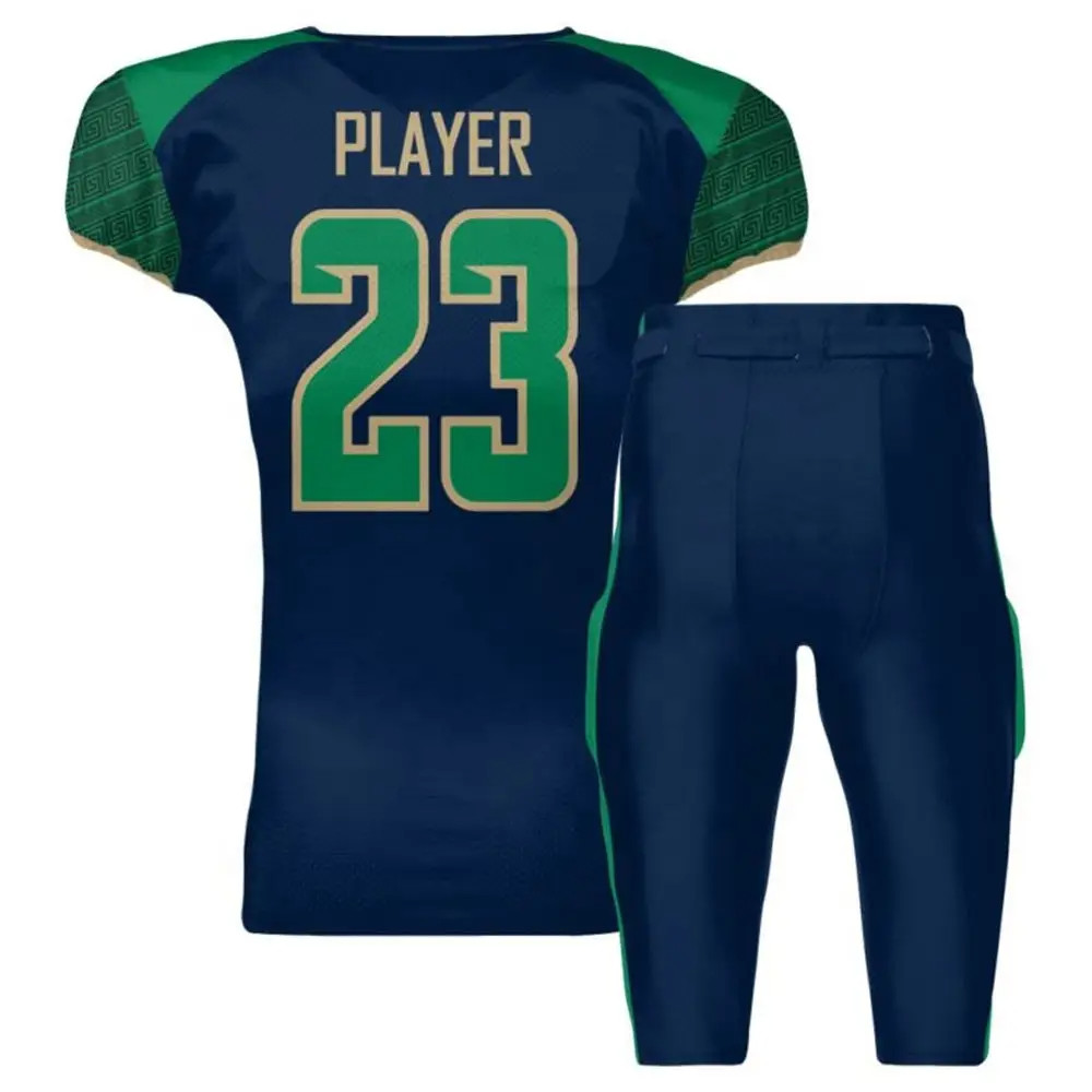 New Design Custom Full Printed Sublimation American Football Uniform Sets - 图片 2