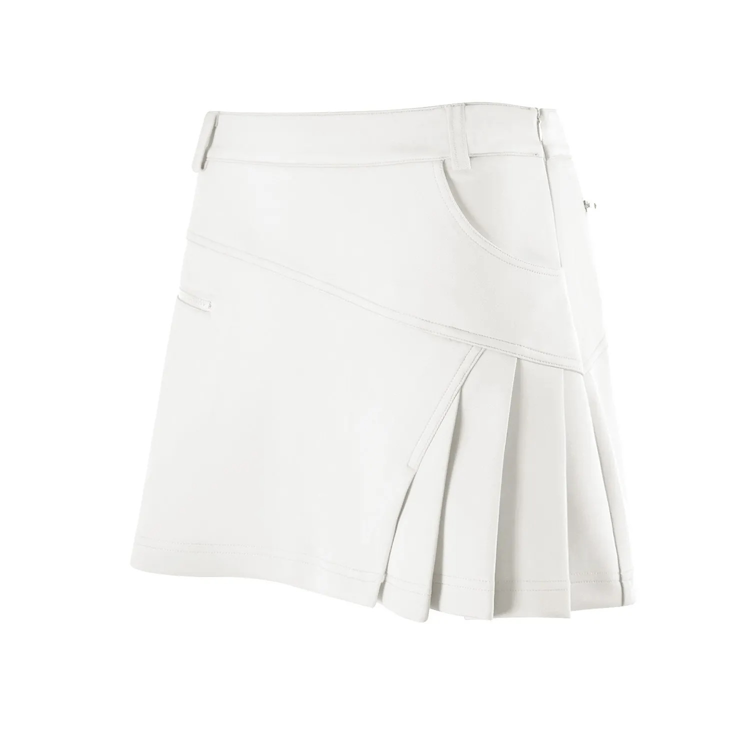 Soft Unique Designs Elegant Wrap Knit Bodycon Custom Pleated Golf Short Skirt - 图片 4