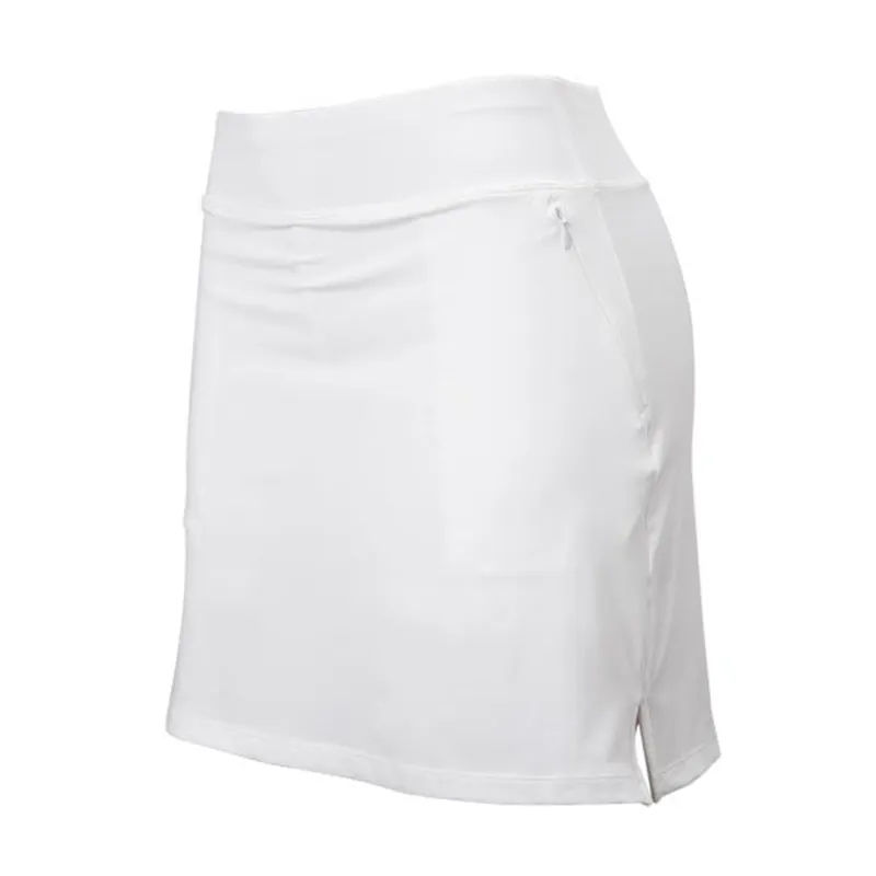 Custom trendy design polyester lightweight quick dry women's solid golf skort tennis skirt - 图片 3