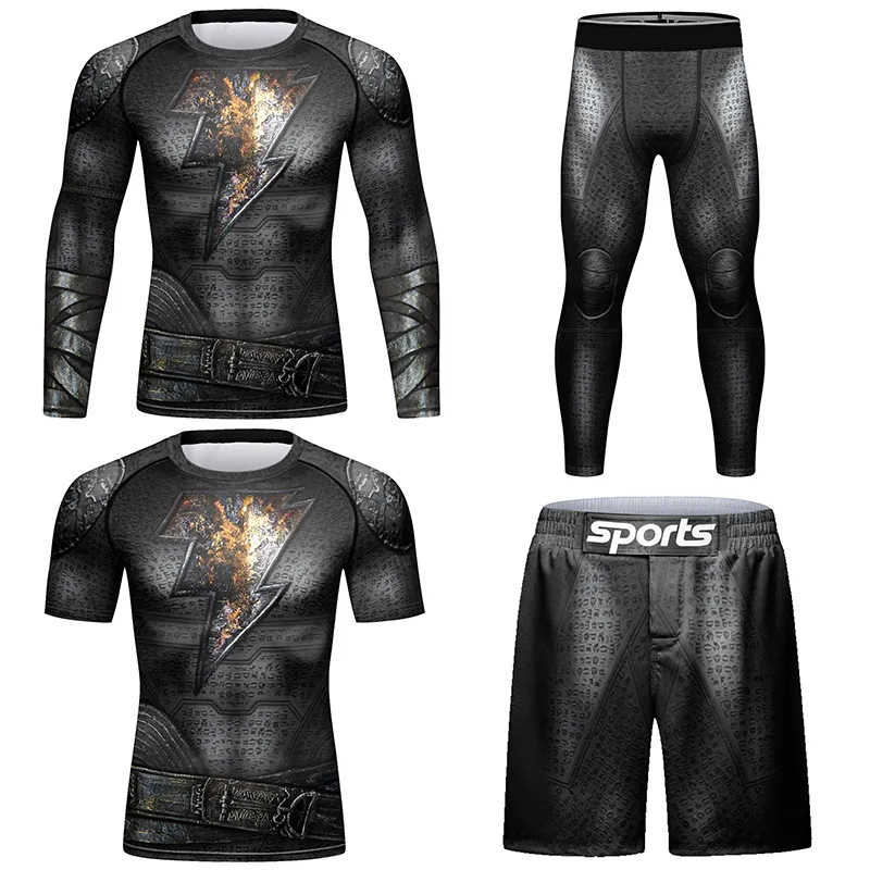 Professional Rash Guard Sets All Sports and Outdoor Activities Custom Sportswear for Men - 图片 3