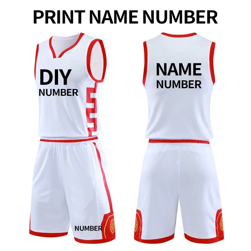 Basketball Jerseys Custom Men Basketball Uniform Sets Quick Dry Breathable Basketball wear - 图片 7