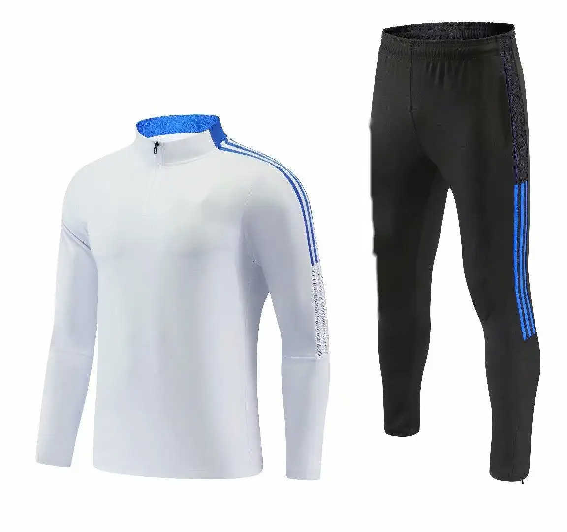 Thailand quality 2021_2022 PSG Club Men Soccer Tracksuit Football Training suit with All logo - 图片 11